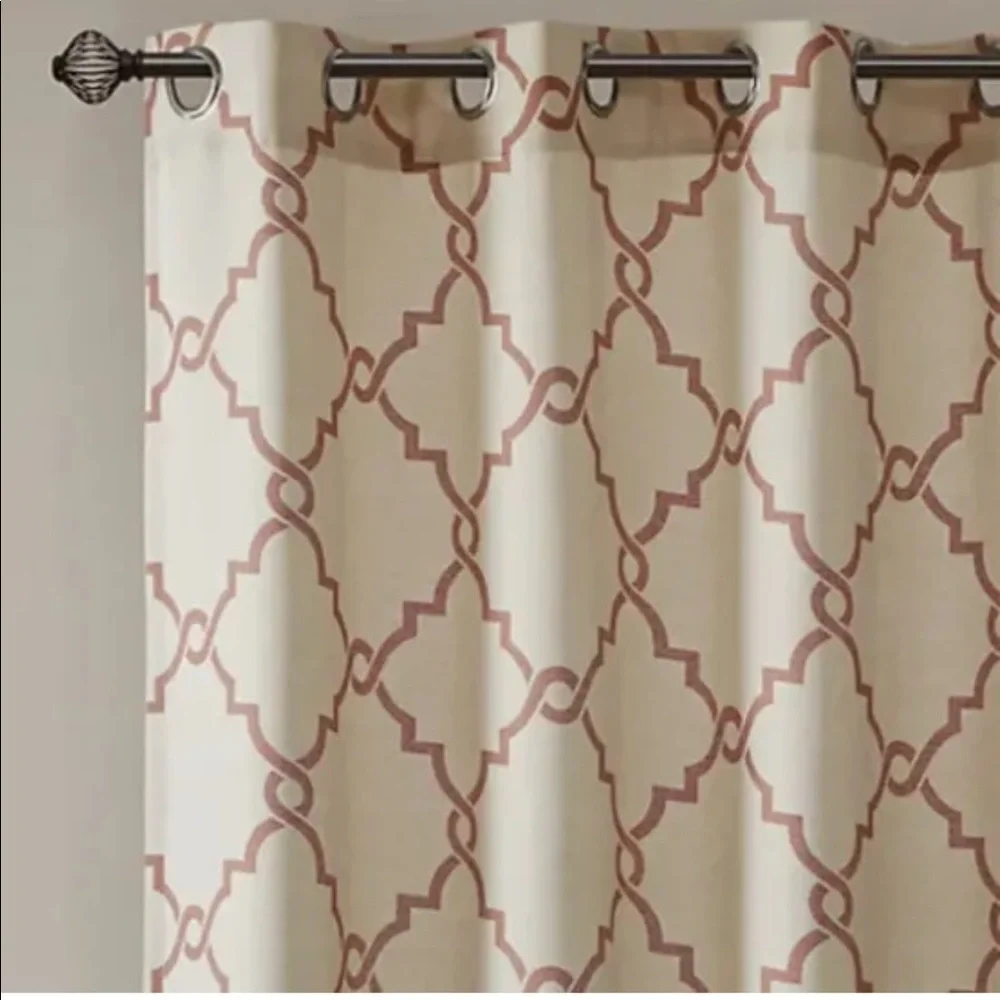Madison Park Saratoga 84-Inch Grommet Top Window SET Curtain